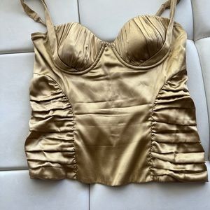 Marciano gold corseted cami